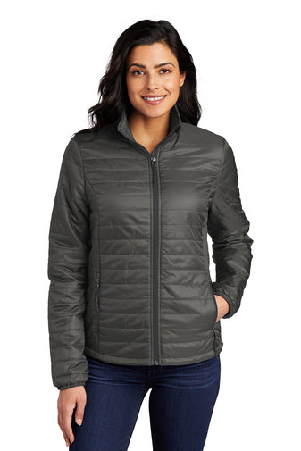 J2) L850 Port Authority Ladies Packable Puffy Jacket - EXODUS GLOBAL