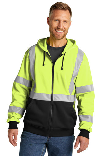 G2) CSF300 CornerStone® ANSI 107 Class 3 Heavy-Duty Fleece Full-Zip Hoodie - EXODUS GLOBAL