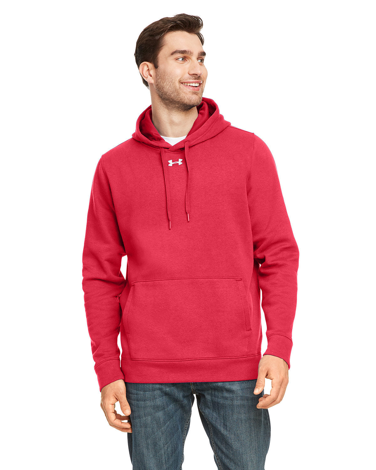 E5) 1300123 Under Armour Men's Hustle Pullover Hooded Sweatshirt - BLADECORE