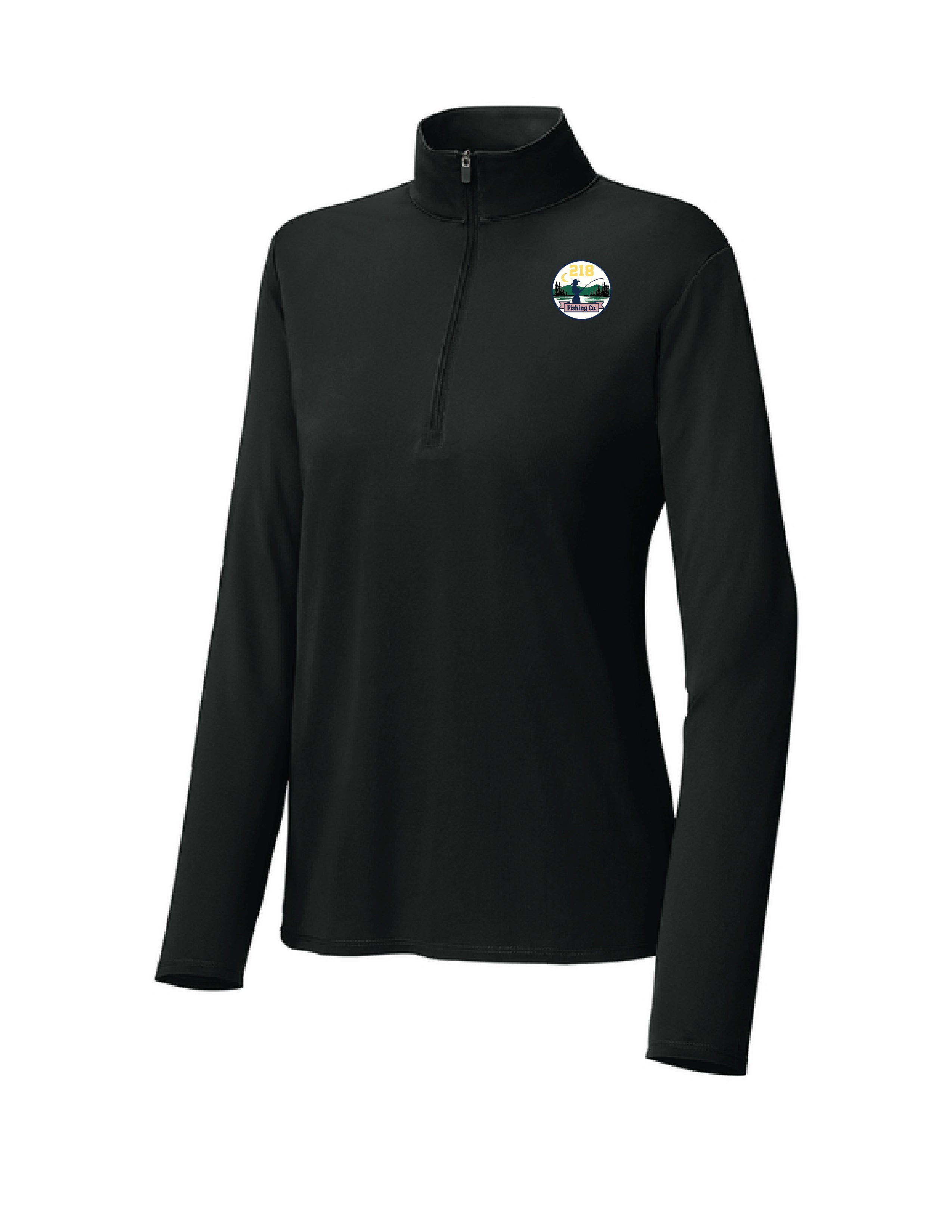2 ) #LST672 WOMENS MICRO PIQUE 1/4 ZIP PULLOVER - 218