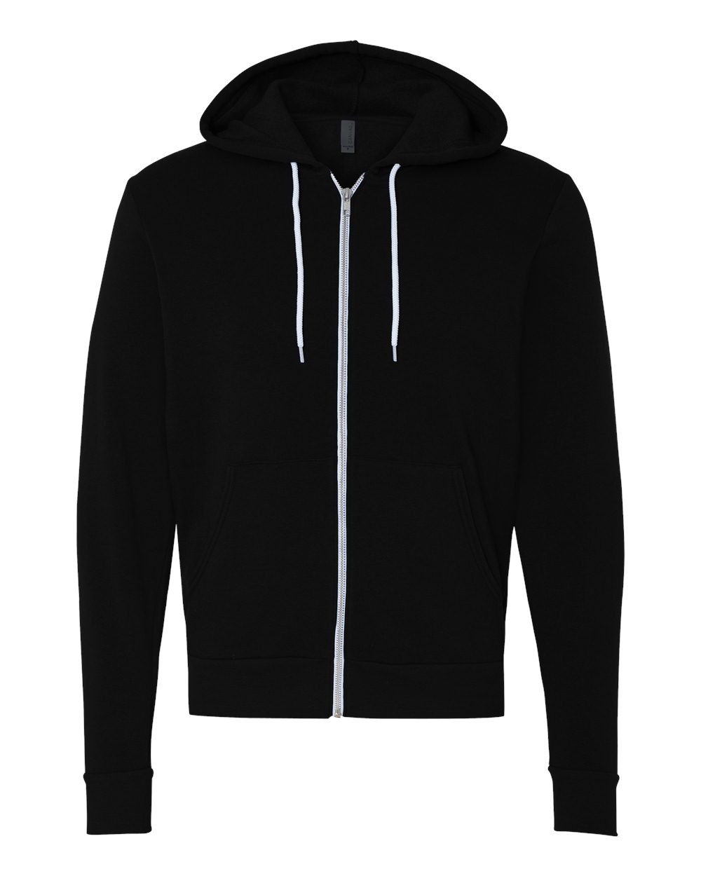 D) BELLA + CANVAS Unisex Sponge Fleece Full-Zip Hoodie Sweatshirt - #3739 - IST