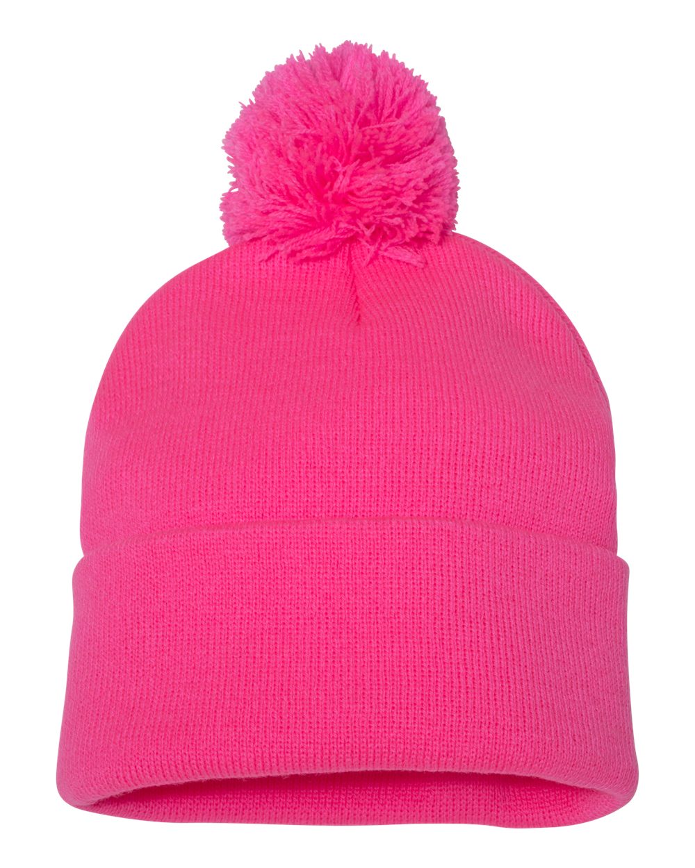 I) Sportsman 12" Pom-Pom Cuffed Beanie - #SP15 - IST