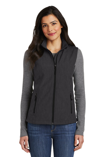 2) (B) STYLE# L325 LADIES CORE SOFTSHELL VEST