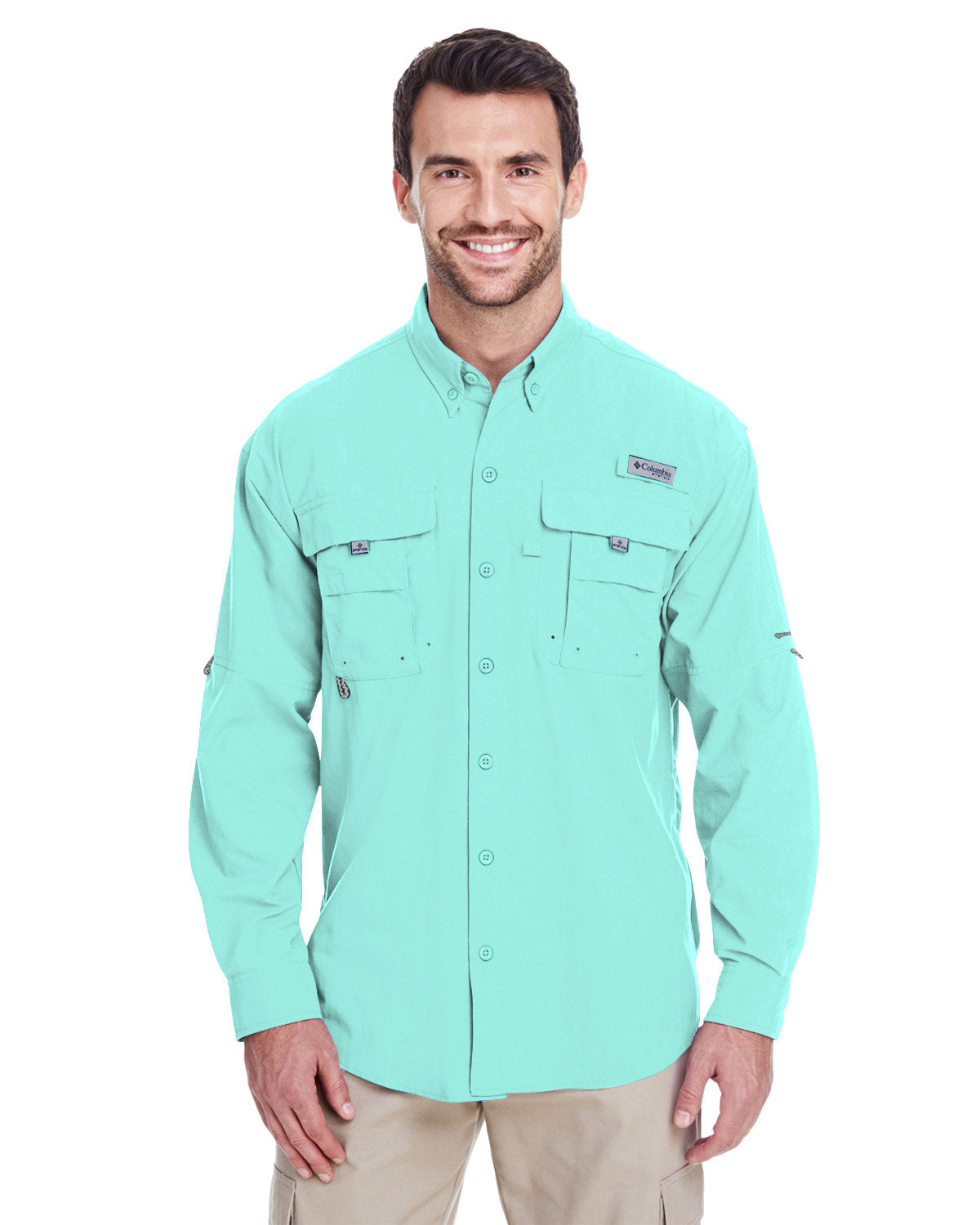 B2) 7048 Columbia Men's Bahama ll Long-Sleeve Shirt - SHEARCORE