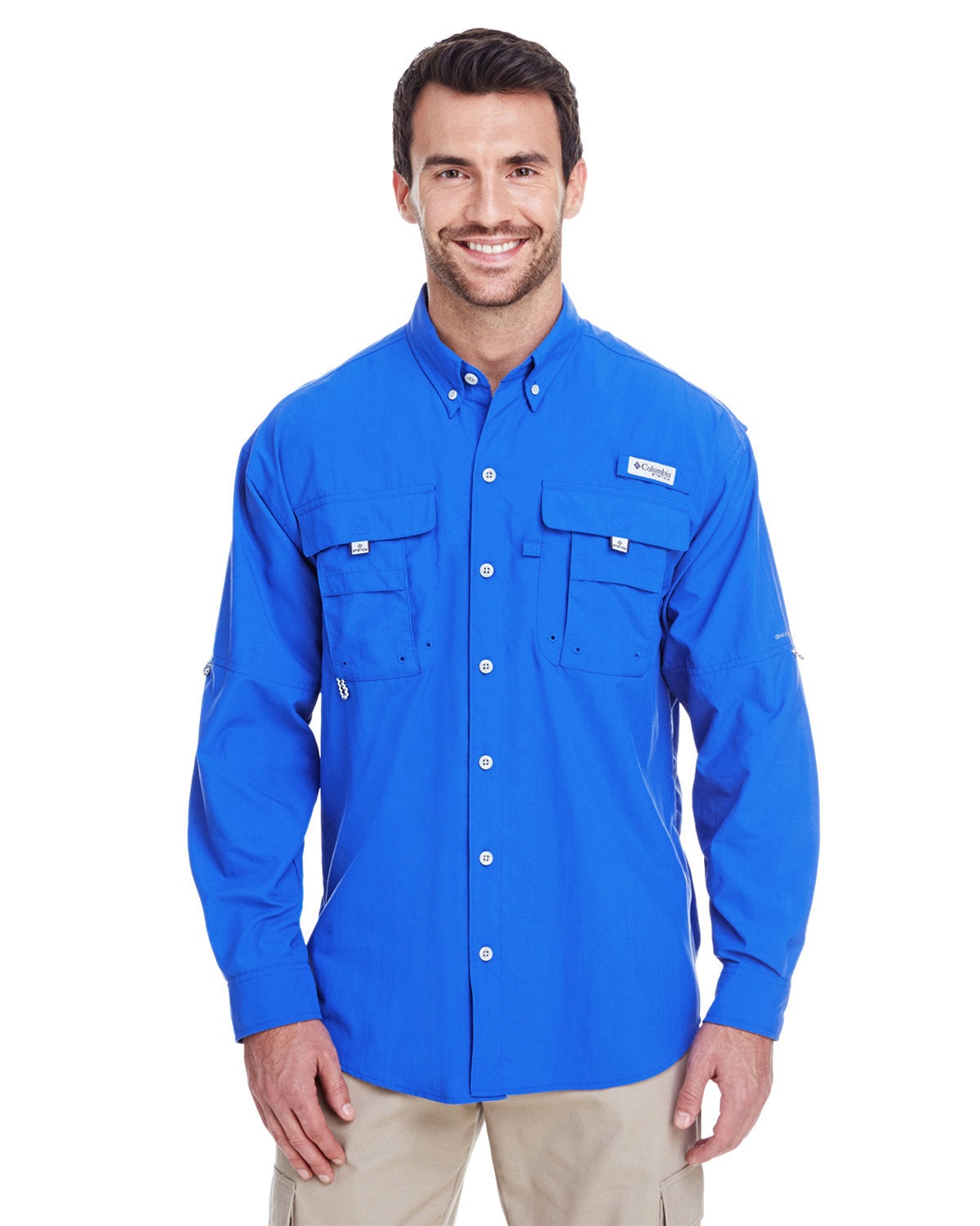 B2) 7048 Columbia Men's Bahama ll Long-Sleeve Shirt - SHEARCORE