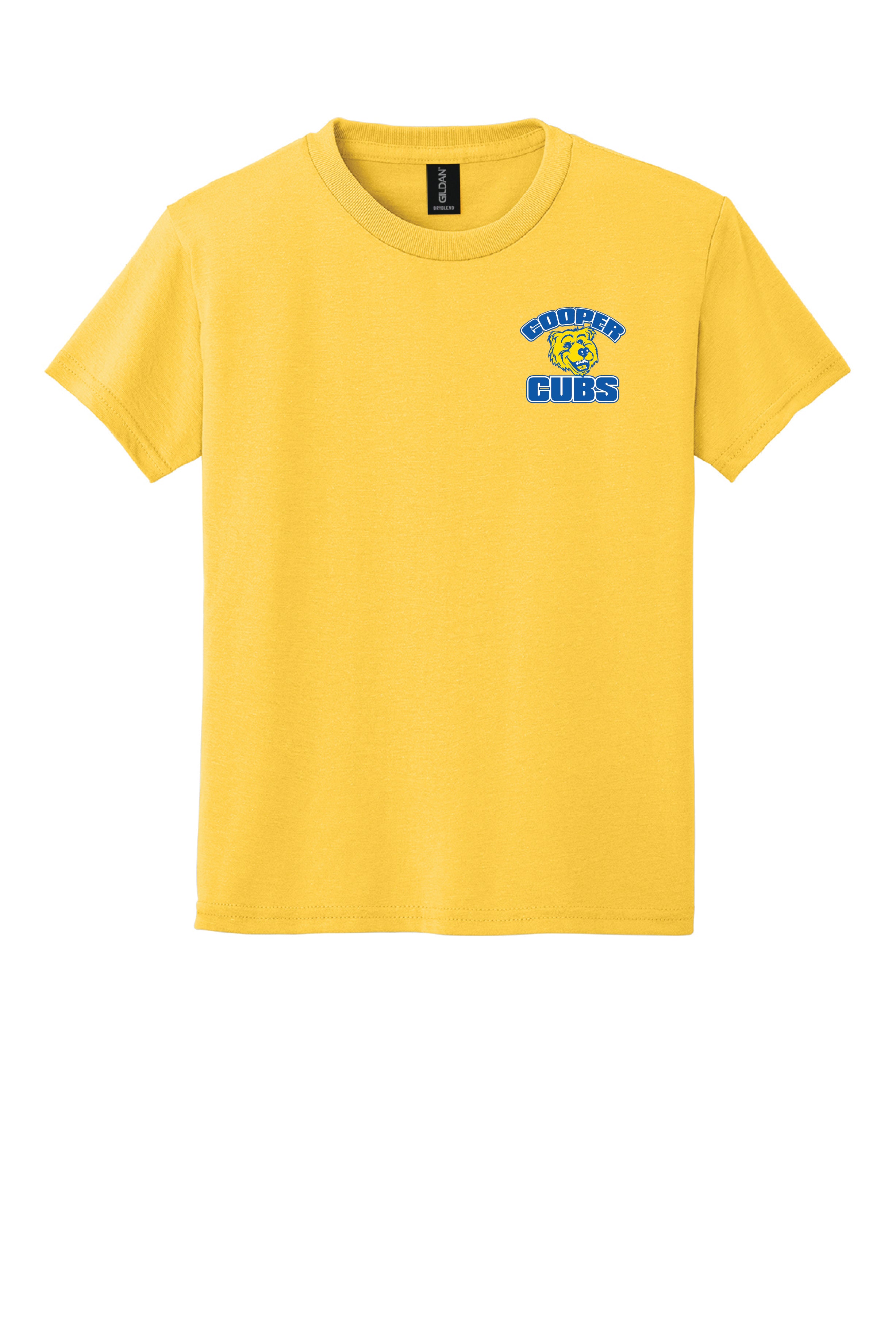 8B) 8000B  Gildan® Youth Dry Blend® 50 Cotton/50 Poly T-Shirt (Cooper )