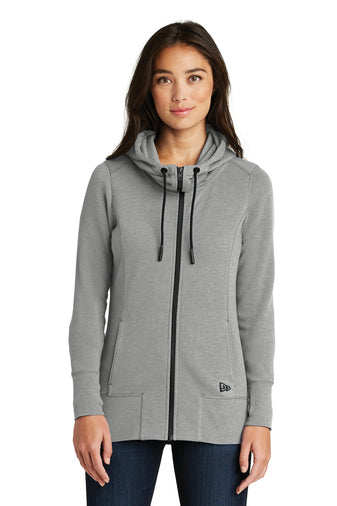 I3) LNEA511 New Era Ladies Tri-Blend Fleece Full-Zip Hoodie - CONNECT WORK TOOLS