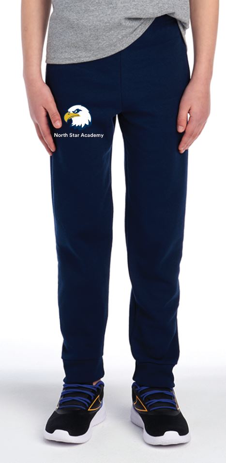 8a) 975B  Jerzees® Youth Nu Blend® Jogger Sweatpants - North Star