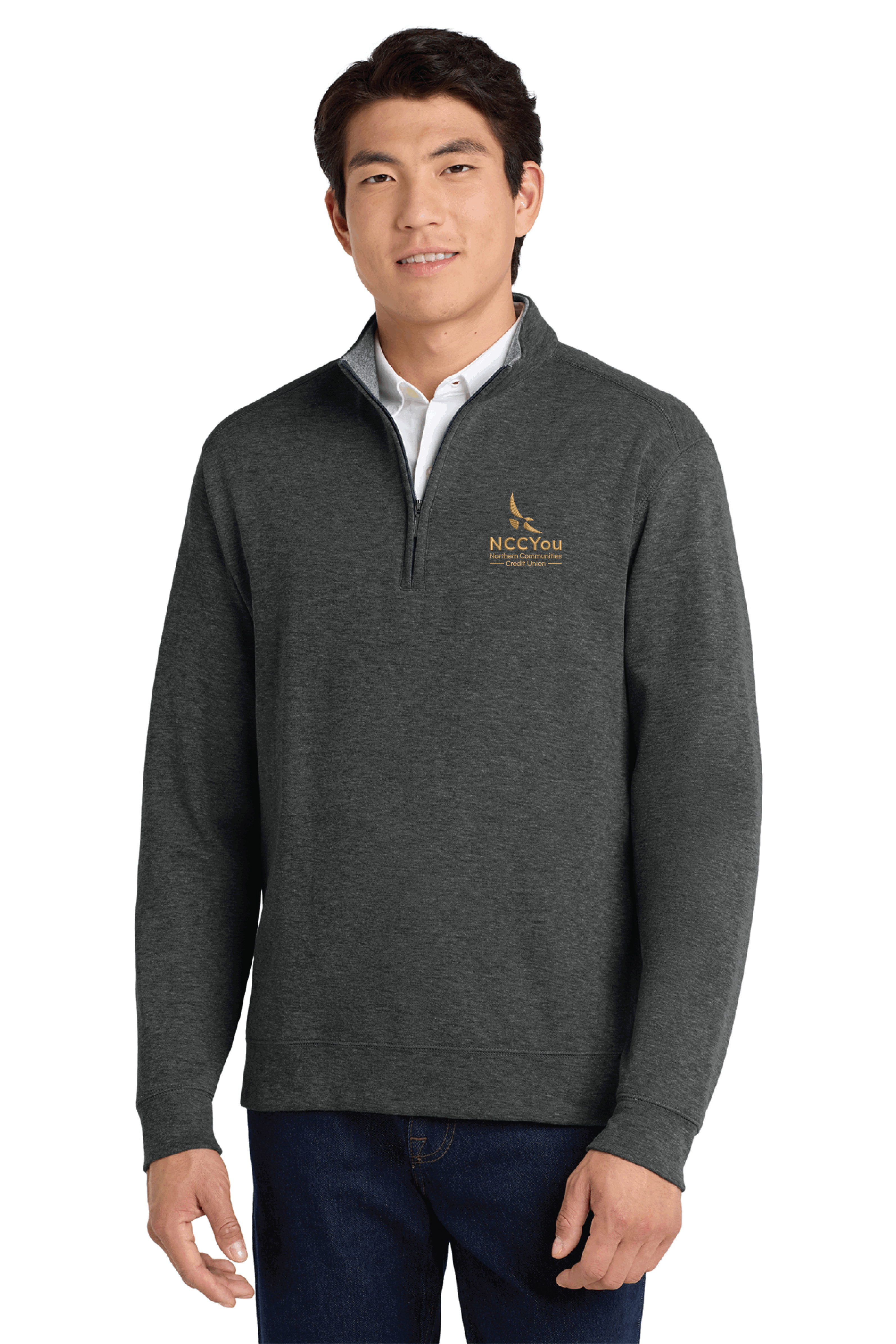 16 ) K807 PORT AUTHORITY 1/4 ZIP - NCCU