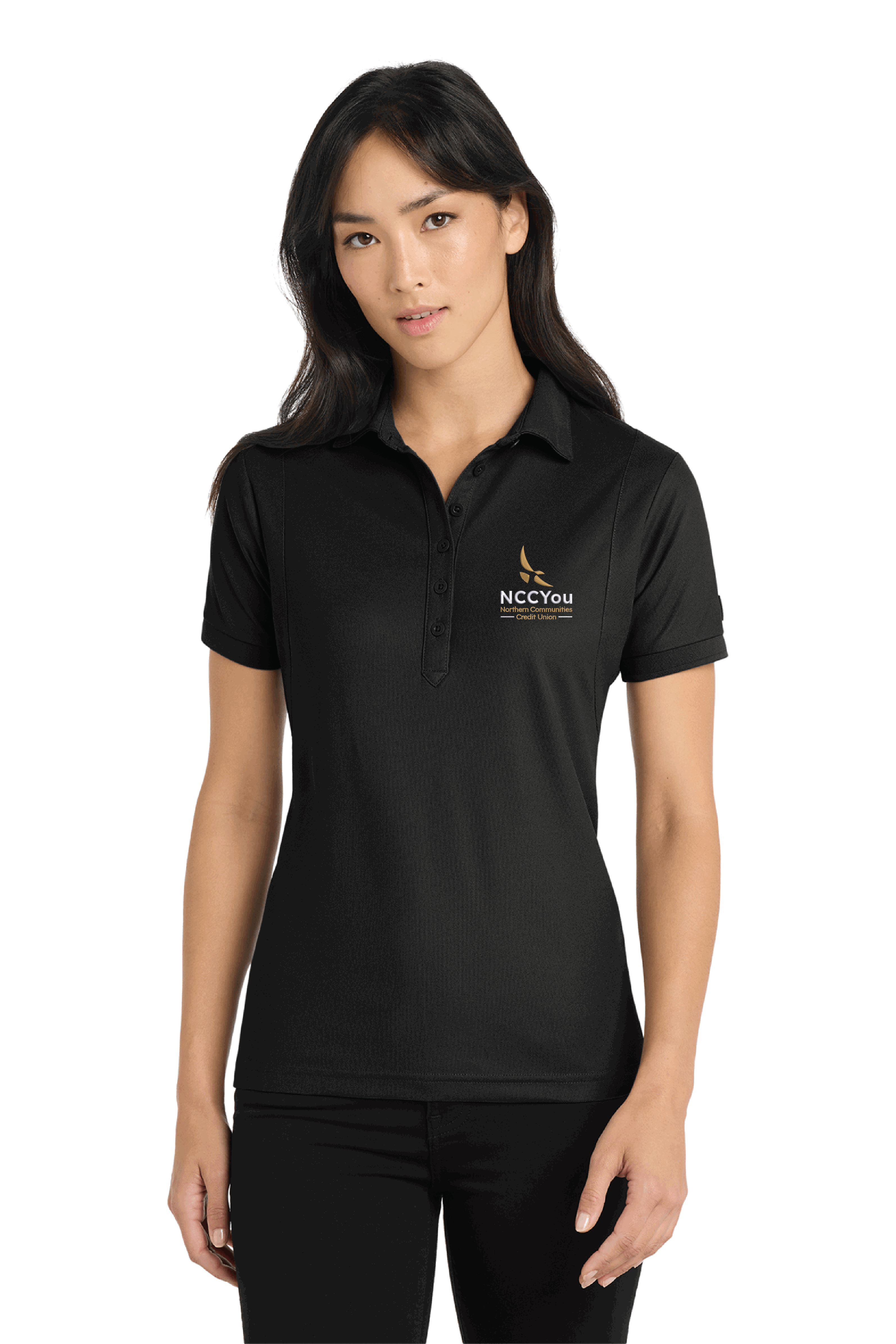 3 ) STYLE # LOG101 OGIO LADIES JEWEL POLO - NCCU
