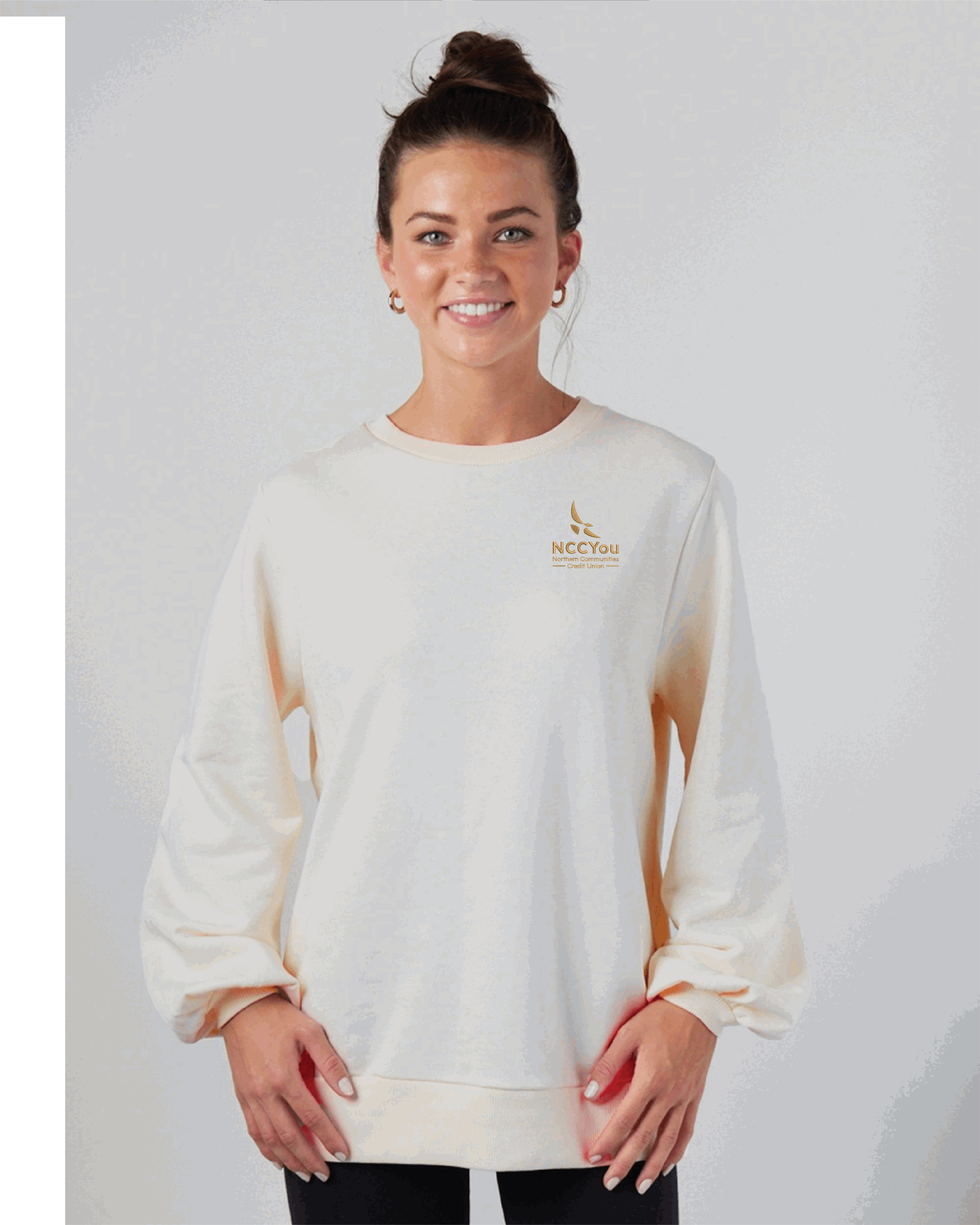 45) *** FRIDAY ONLY ITEM *** STYLE # 31079  ENZA LADIES BALLON SLEEVE CREW - NCCU