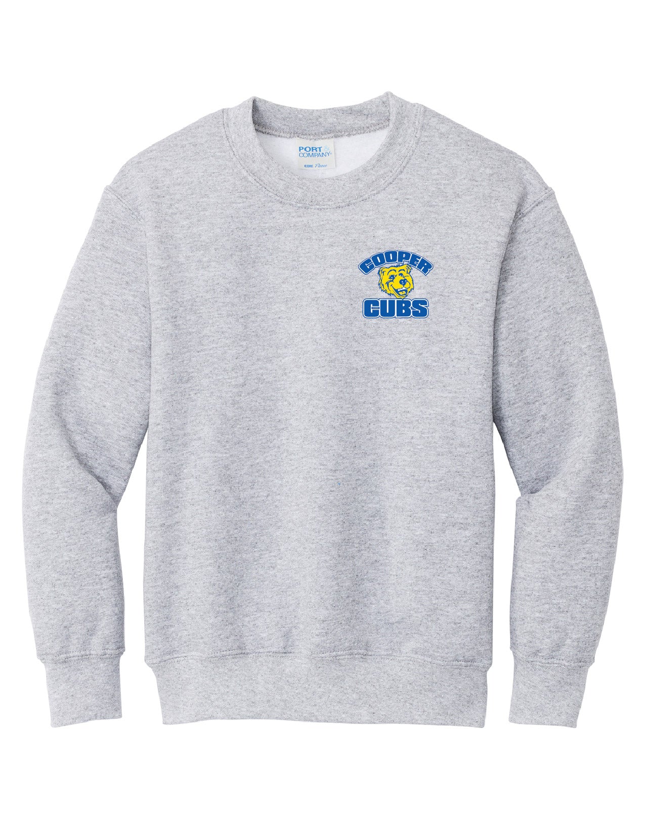 4A) PC90Y  Port & Co™ Youth Core Fleece Crewneck Sweatshirt (cooper)