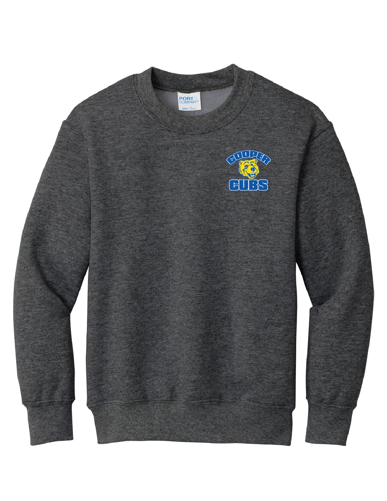 4A) PC90Y  Port & Co™ Youth Core Fleece Crewneck Sweatshirt (cooper)