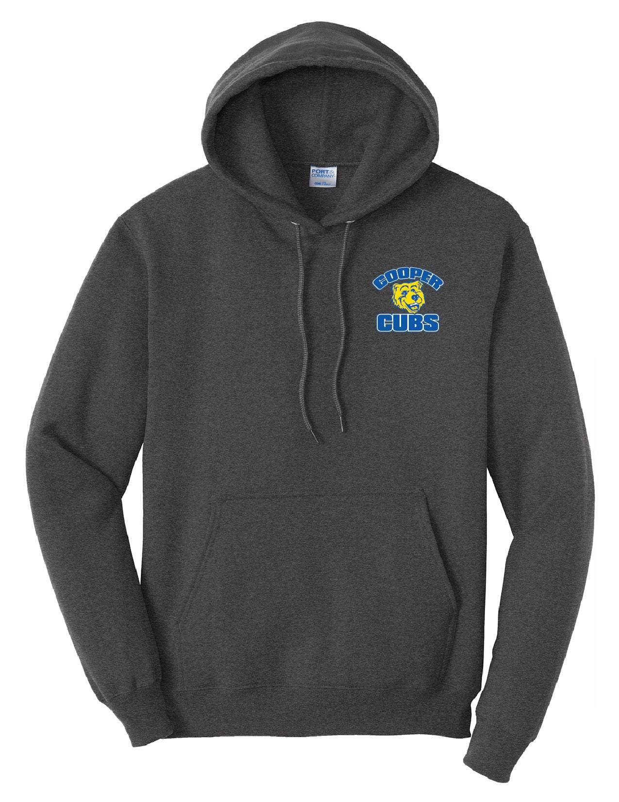 1A )PC78H  Port & Co™ Core Fleece Pullover Hooded Sweatshirt ( cooper )