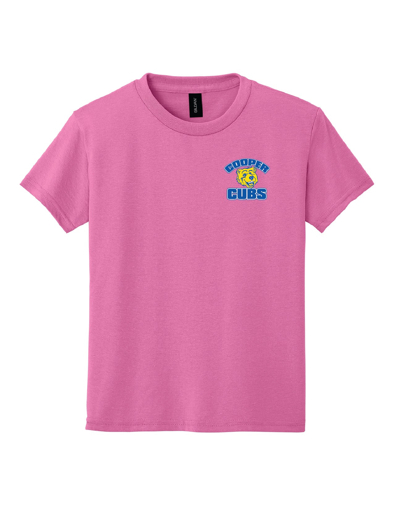 8A) 8000B  Gildan® Youth Dry Blend® 50 Cotton/50 Poly T-Shirt (cooper )