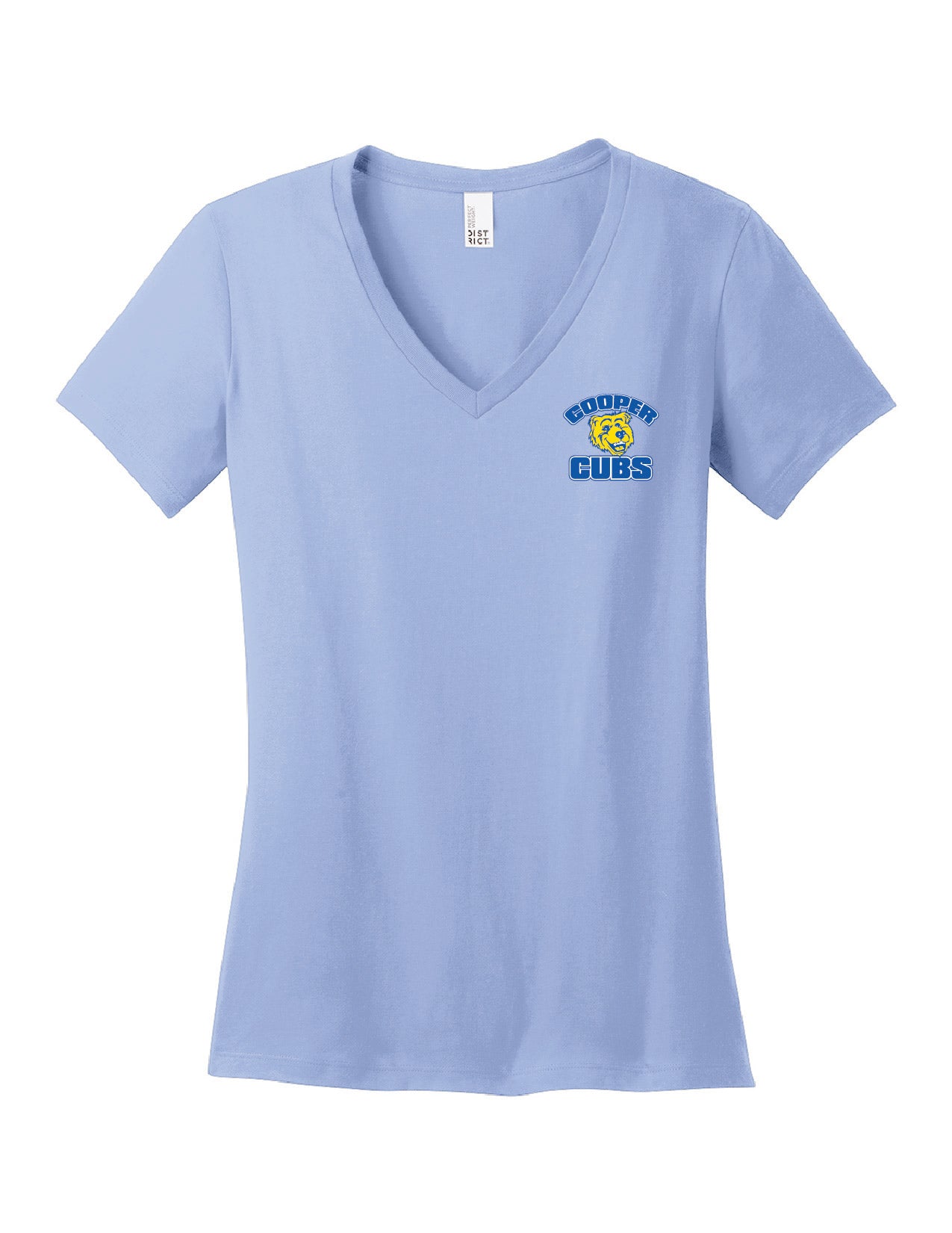 10B) DM1170L  District ® Women’s Perfect Weight ® V-Neck Tee ( cooper )
