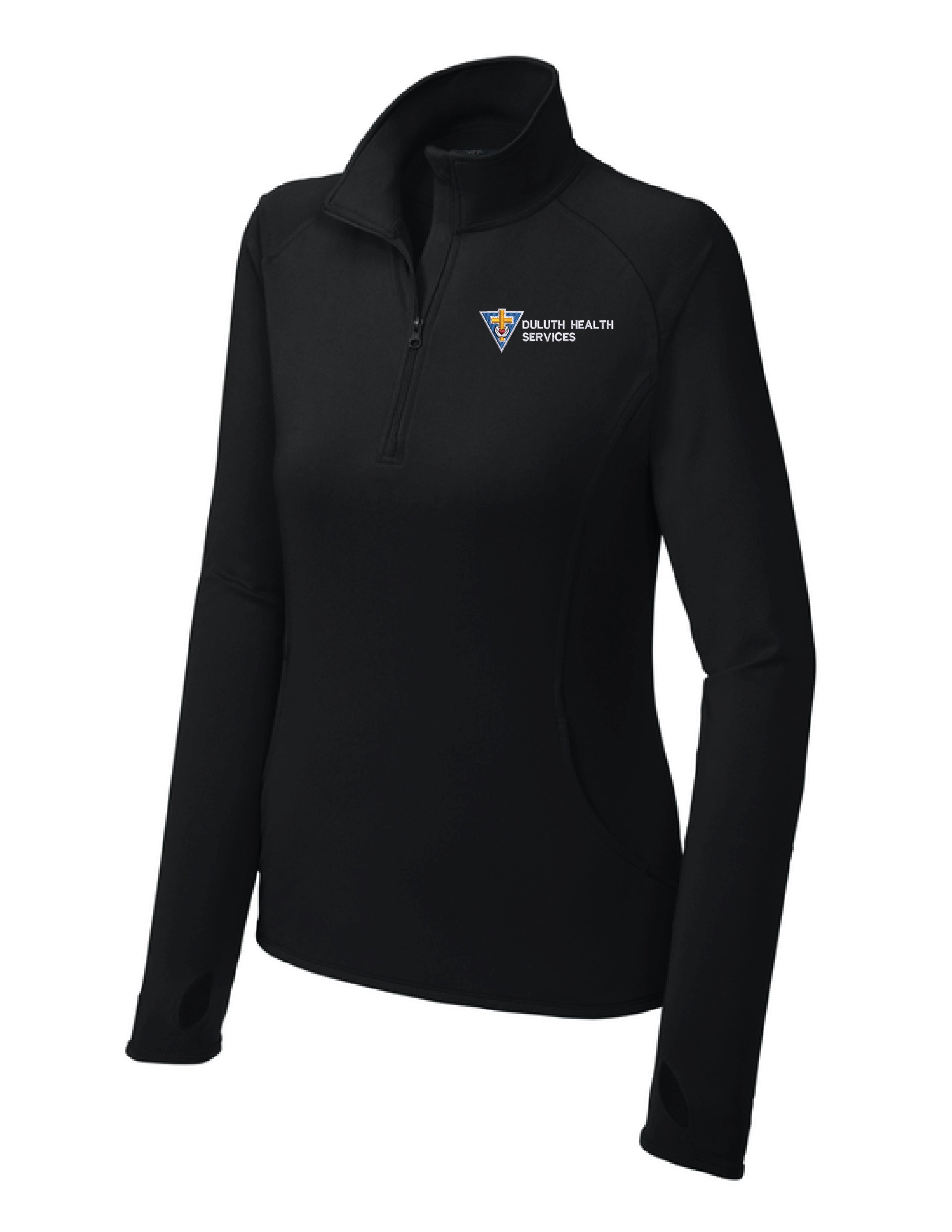 LST850  Sport-Tek® Women's Sport-Wick® Stretch 1/4-Zip Pullover: DHS
