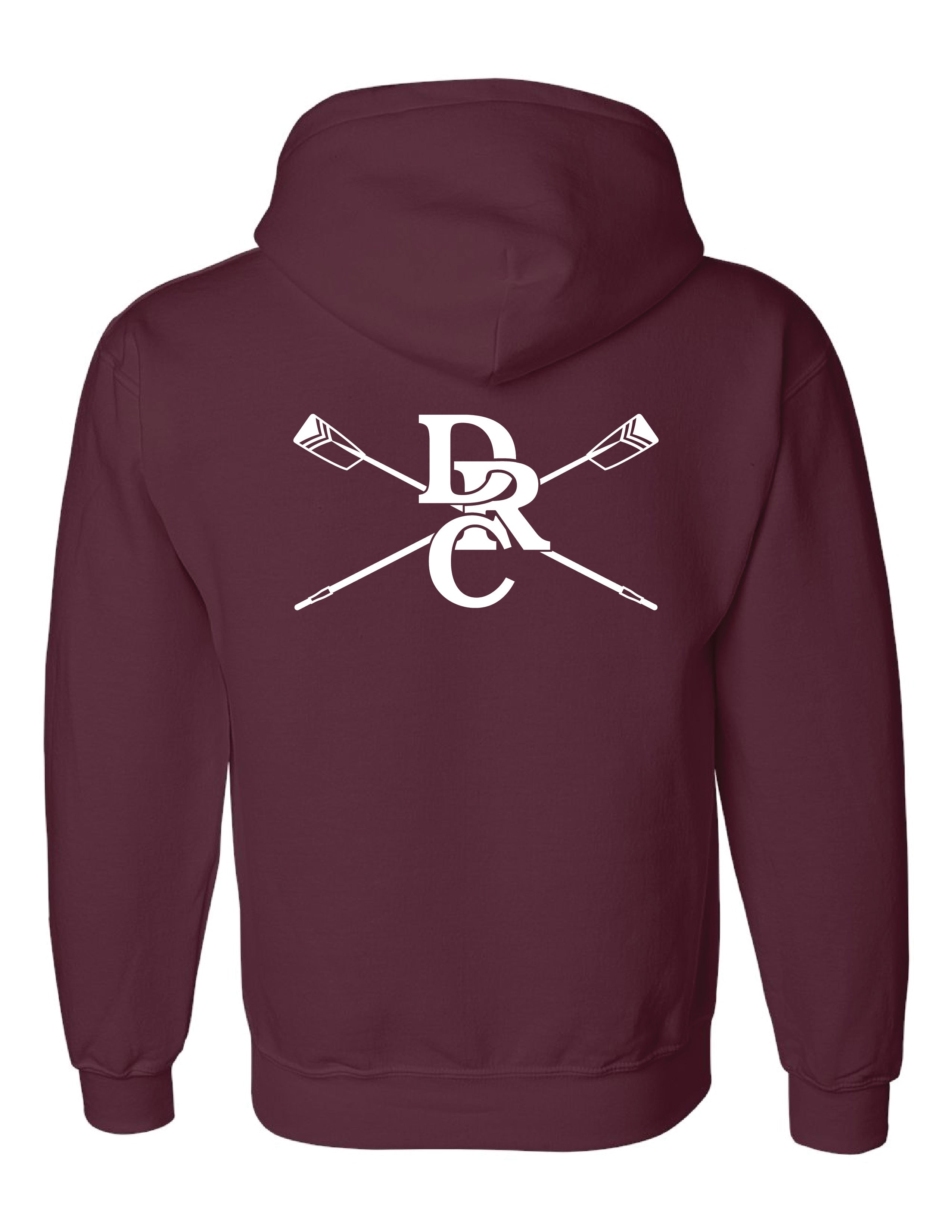 B) Gildan® - DryBlend® Pullover Hooded Sweatshirt Maroon #12500