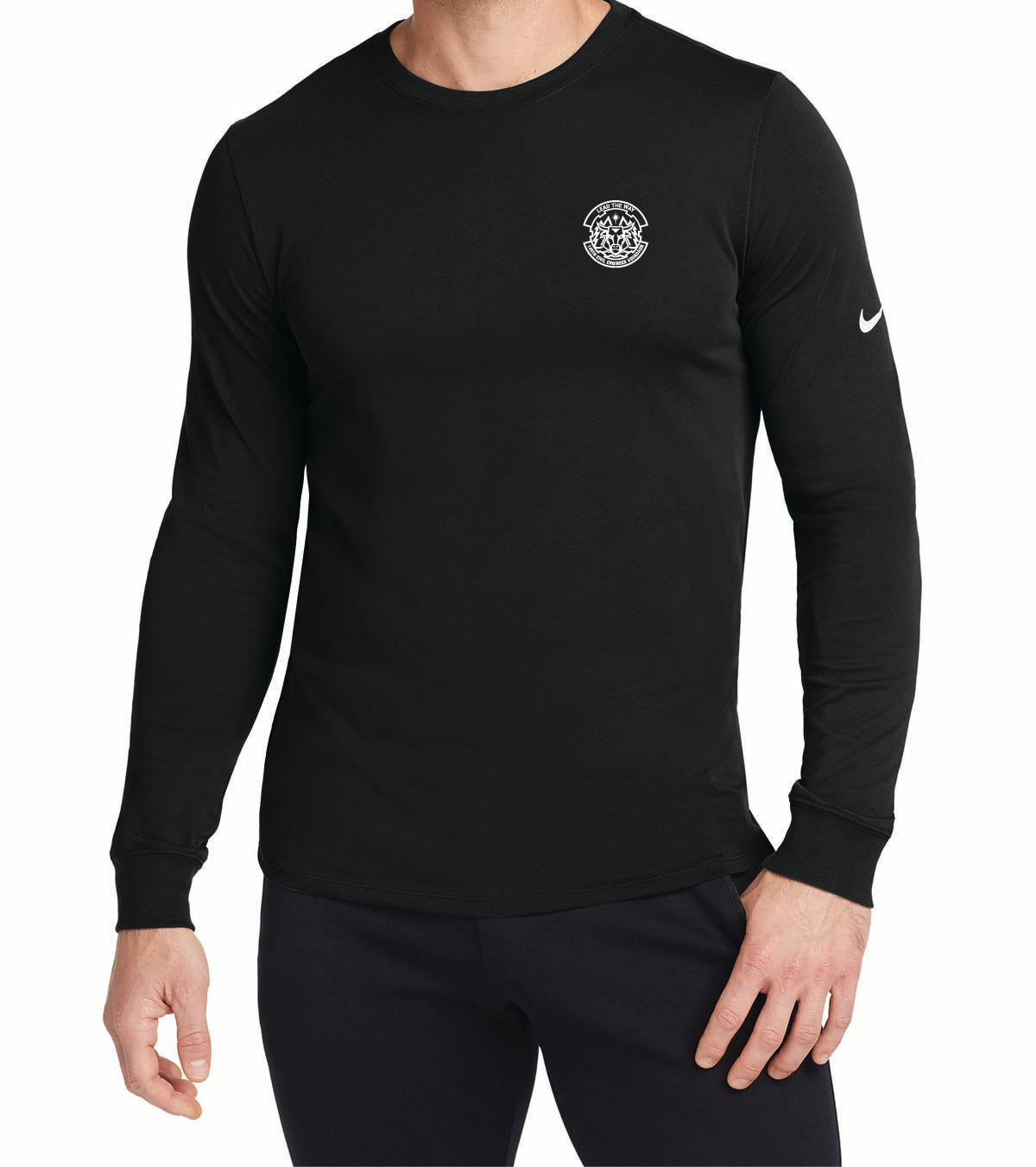 3) NKBQ5230 NIKE COTTON/POLY LONG SLEEVE T-SHIRT