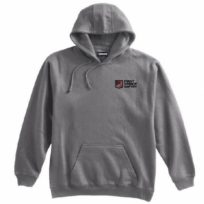 7) STYLE # 701 PENNANT HOODED SWEATSHIRTS / BATTLESHIP GREY -  FRIST STRIKE SAFETY