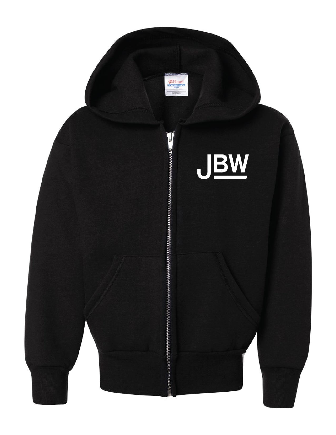 ZZ9C) Hanes - Youth EcoSmart #P480 Full Zip Hooded Sweatshirt - JBW