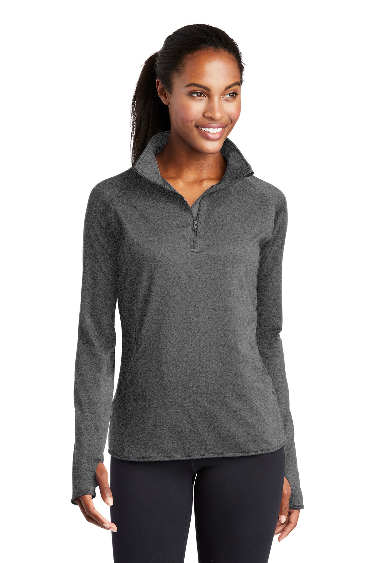 18) STYLE # LST850 LADIES 1/2 ZIP STRETCH PULLOVER - NCCU