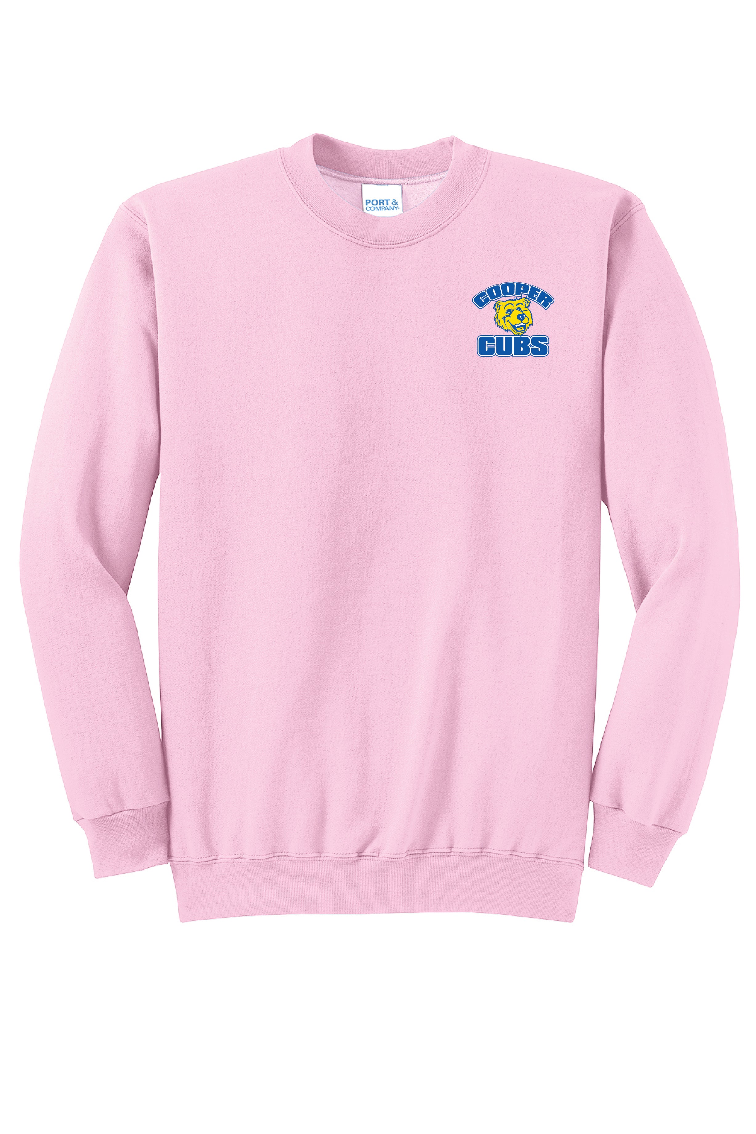2A) PC78  Port & Co™ Adults Core Fleece Crewneck Sweatshirt ( Cooper )