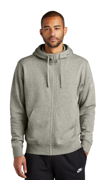 13 ) STYLE #  NKDR1513 MENS  NIKECLUB FLEECE  FULL ZIP HOODIE - CITY OF DULUTH