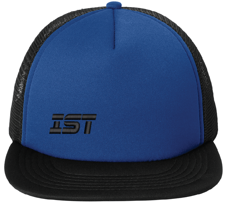 A) District ® Flat Bill Snapback Trucker Cap DT624 - IST