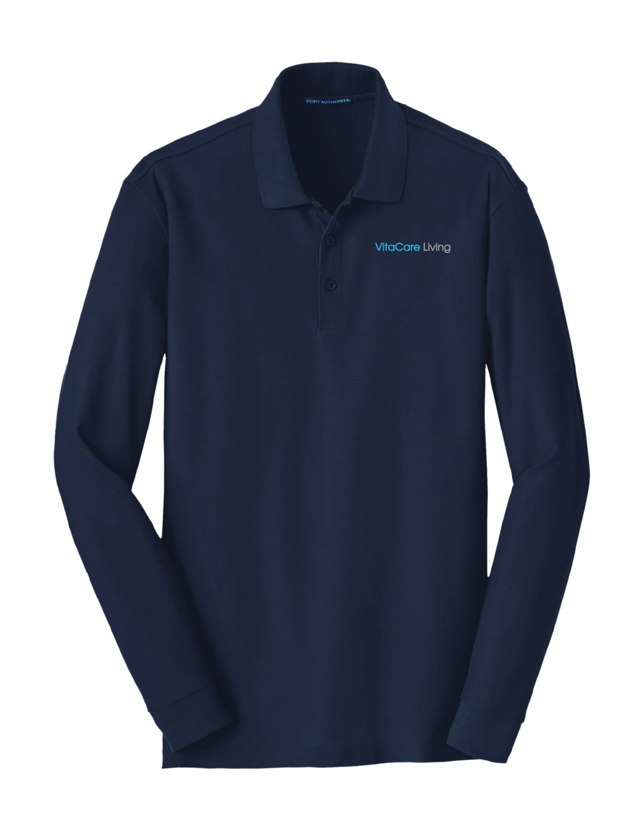 10 ) STYLE # K100LS PORT AUTHORITY LONG SLEEVE POLO - VITACARE