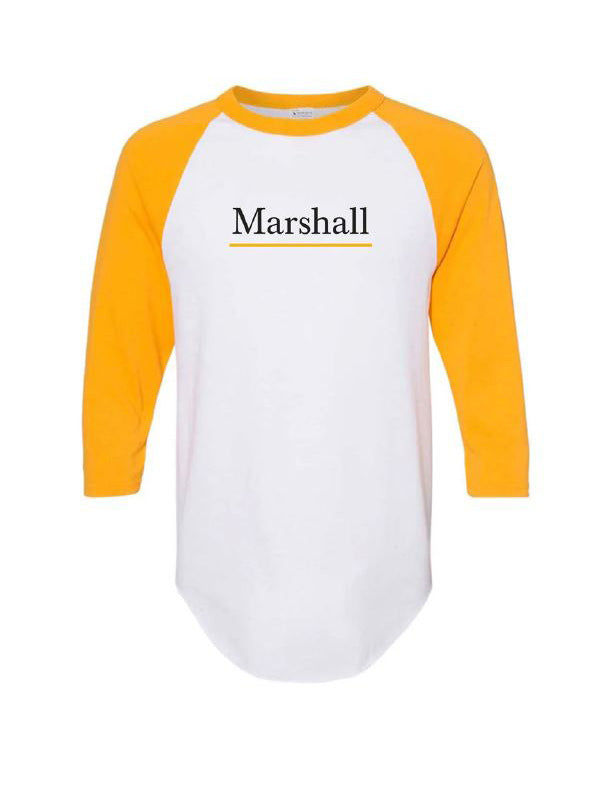 P ) No.1 Gold Marshall Baseball T